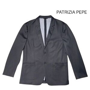 Patrizia Pepe Men's Black ltalian Designer Blazer EU 52 / US 42 Modern Fit